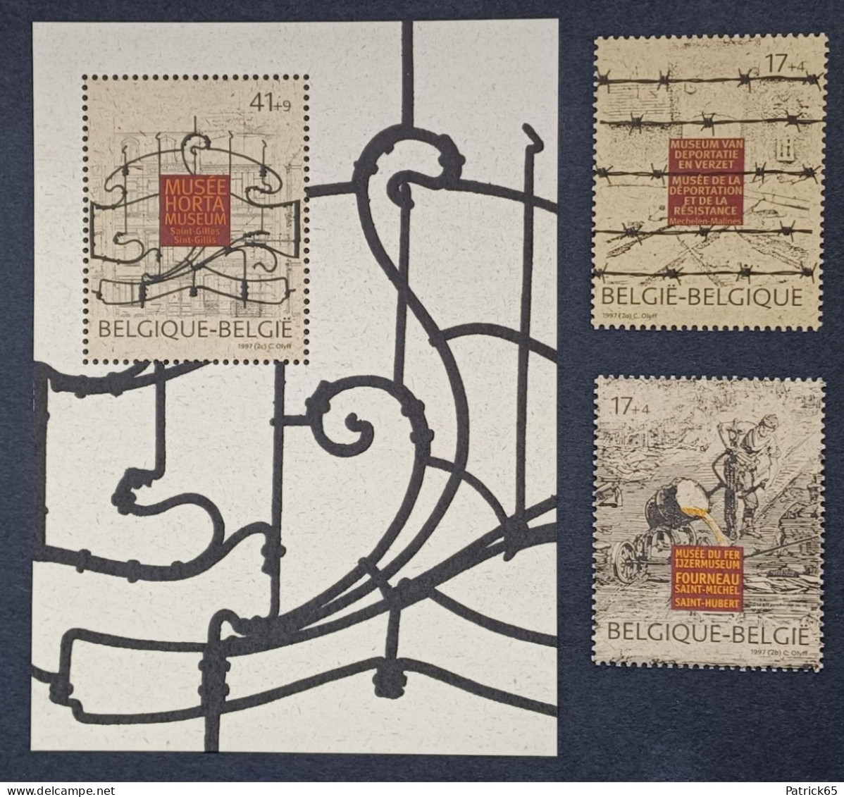Belgie 1997 Obp.nr.Blok 74 + 2682/83 Musea  MNH - Postfris - Ungebraucht