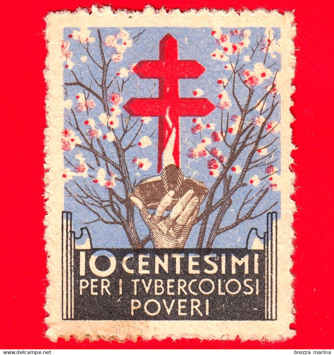 ITALIA - Chiudilettera - Erinnofilo - 1934 - Per I Tubercolosi Poveri - IV Campagna Nazionale - TBC - 10 - Maladies