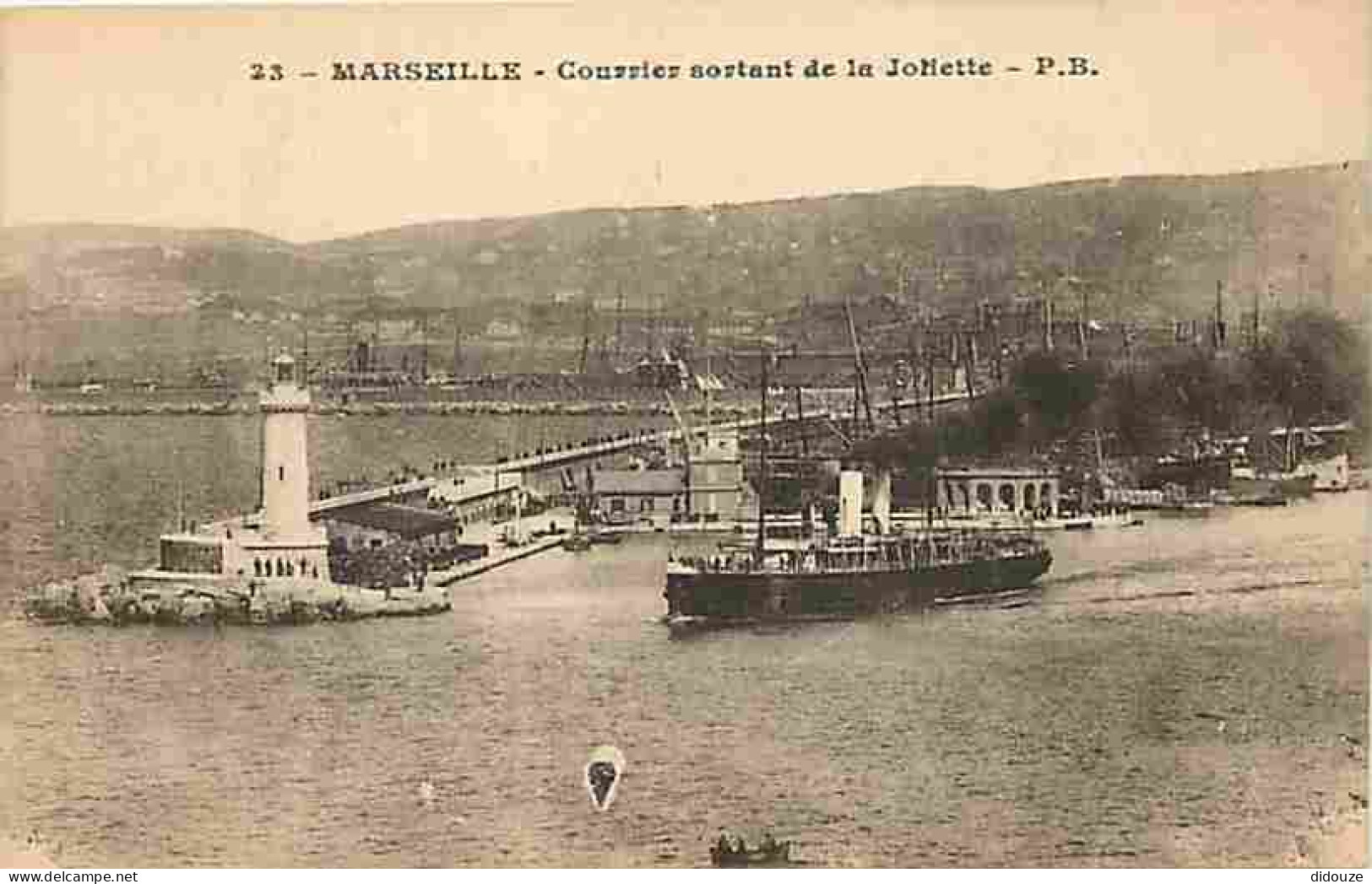 13 - Marseille - Courrier Sortant De La Joliette - Bateaux - CPA - Voir Scans Recto-Verso - Joliette, Havenzone