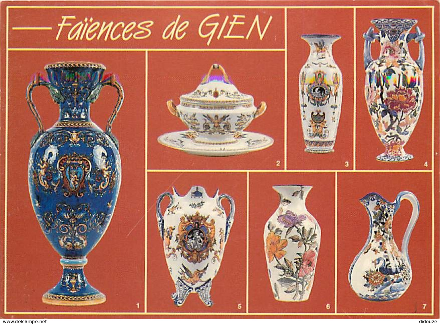 Art - Faience - Faiences De Gien - Multivues - Carte Neuve - CPM - Voir Scans Recto-Verso - Articles Of Virtu