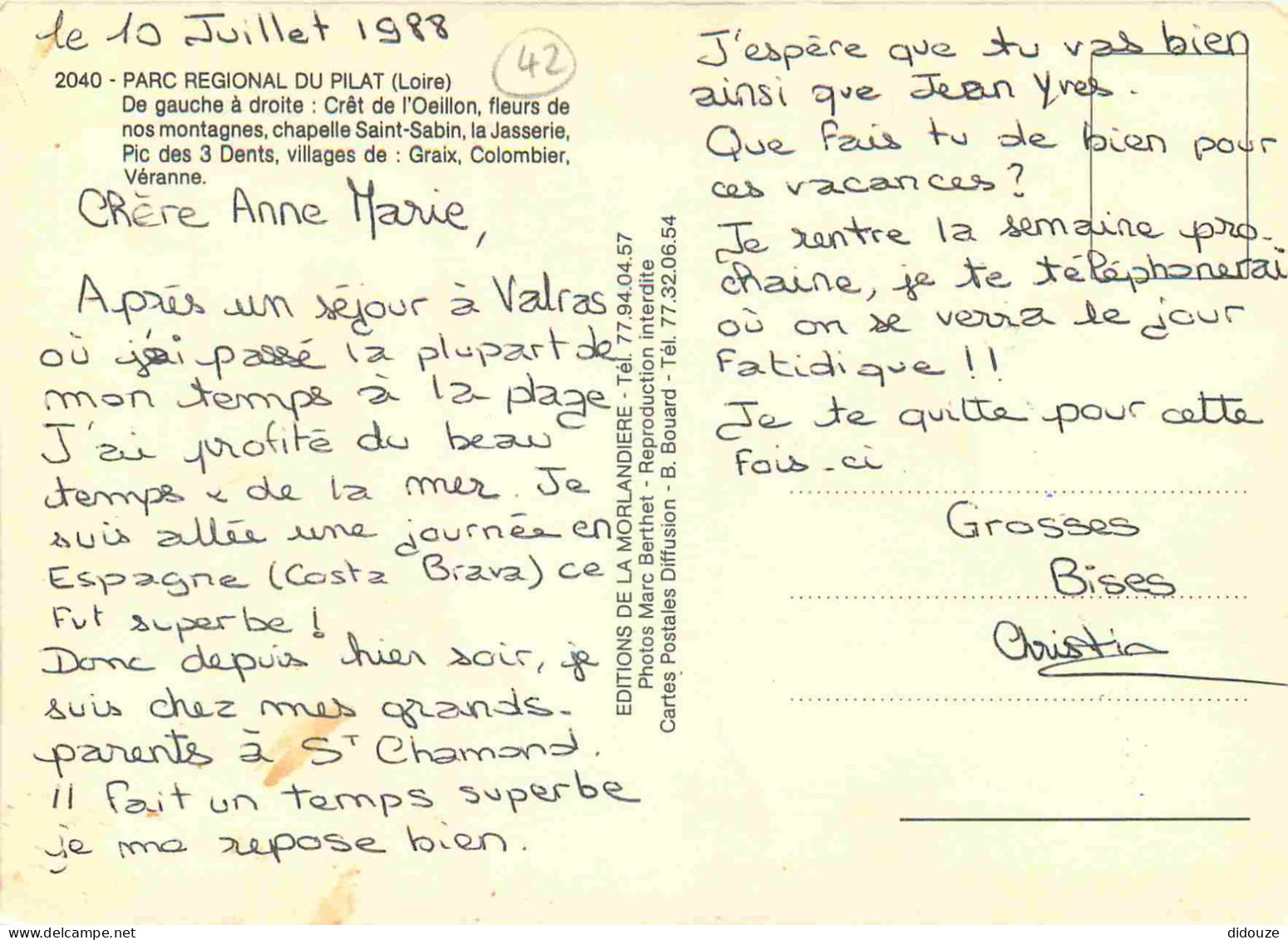 42 - Le Mont Pilat - Multivues - CPM - Voir Scans Recto-Verso - Mont Pilat