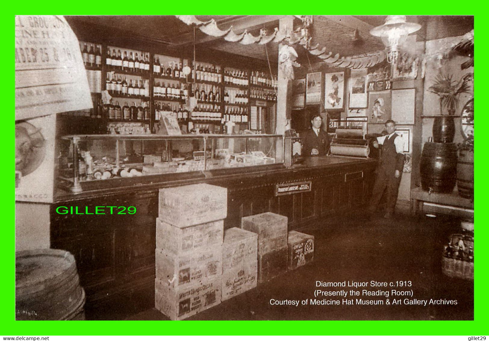 MEDICINE HAT, ALBERTA - DIAMOND LIQUOR STORE, 1913 -  MEDICINE HAT MUSEUM & ART GALLERY ARCHIVES - - Otros & Sin Clasificación