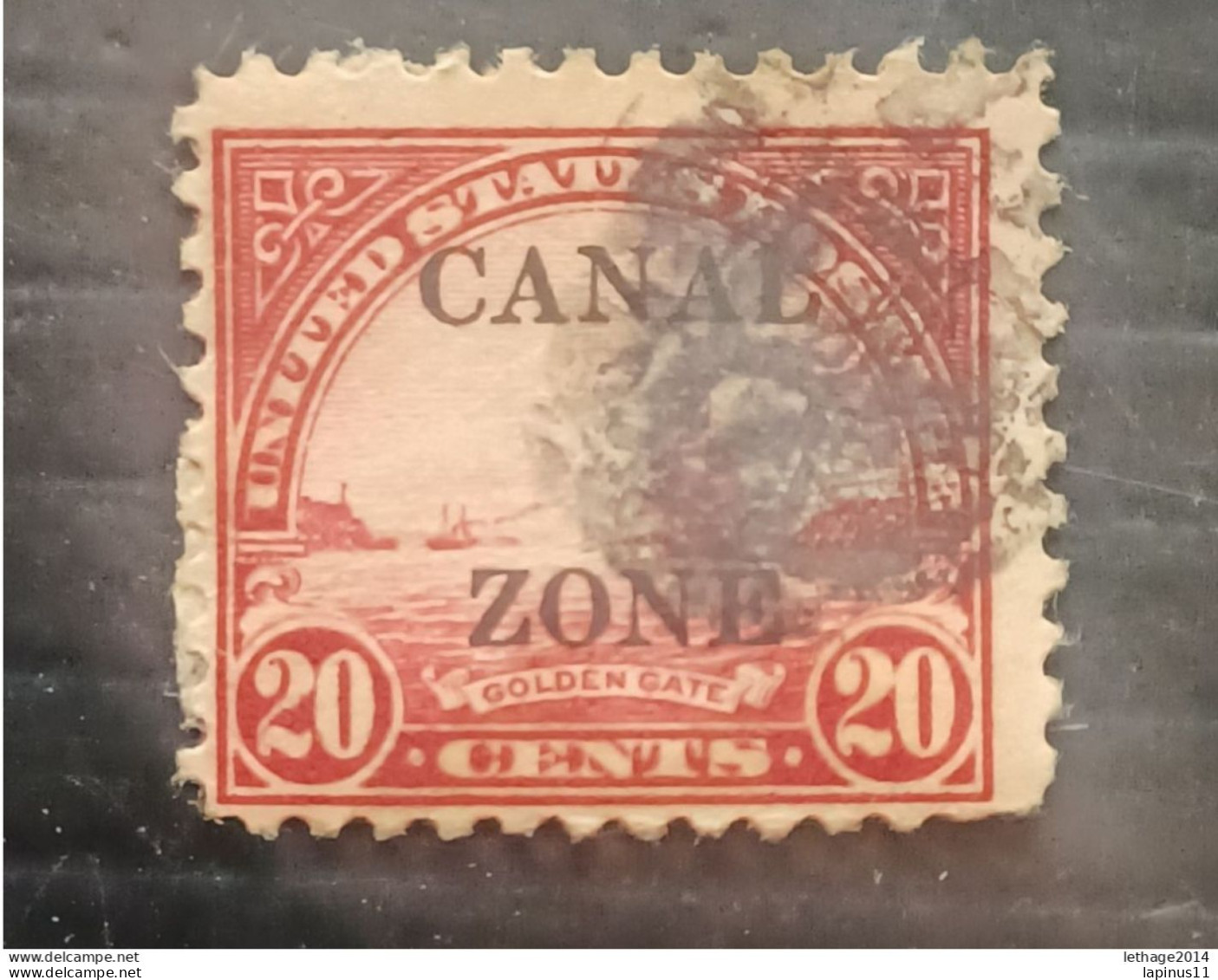 UNITED STATE 1925 GOLDEN GATE OVERPRINT CANAL ZONE - Canal Zone