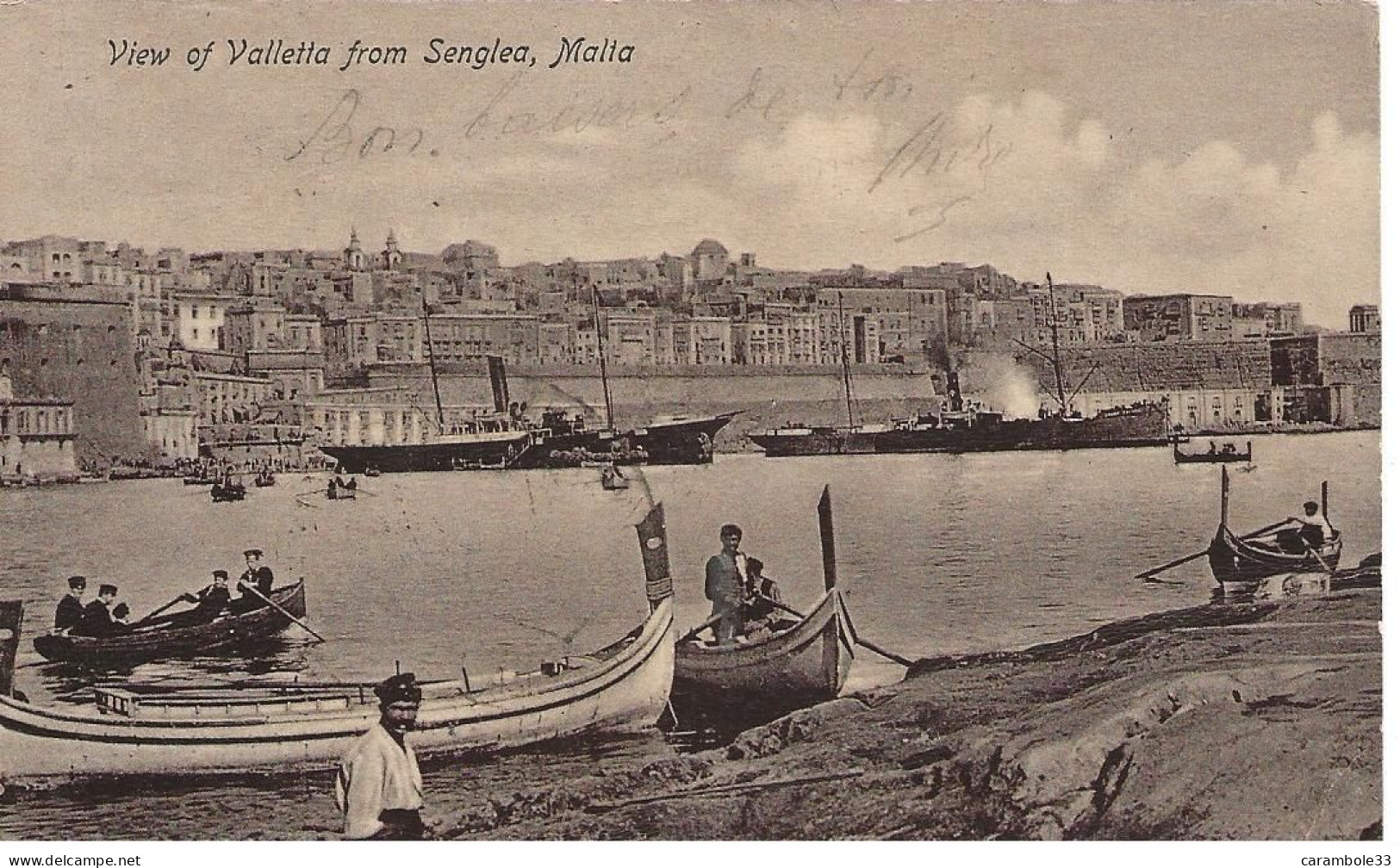 CPA  MALTE  View Of Valletta From Senglea ,Malta Circulée  (1344) - Malta