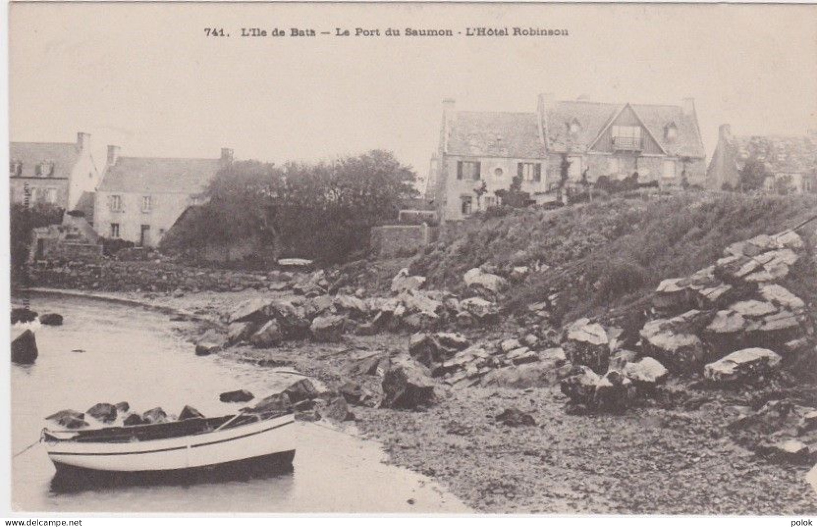 Cn – Cpa L'Ile De BATZ – Le Port Du Saumon – L'Hôtel Robinson - Ile-de-Batz