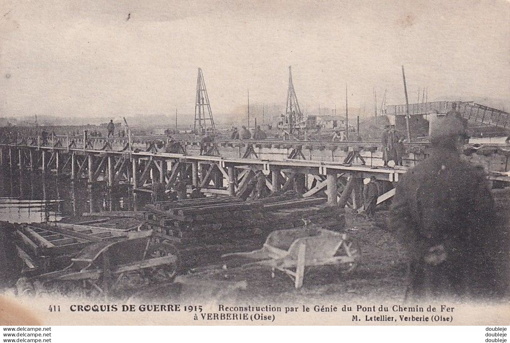 D60  VERBERIE  Reconstruction Par Le Génie Du Pont - Verberie