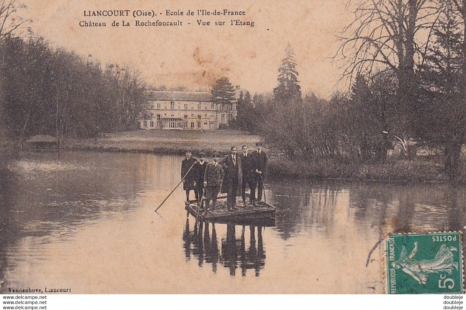 D60  LIANCOURT  École De L'Ile De France Vue Sur L'Étang - Liancourt