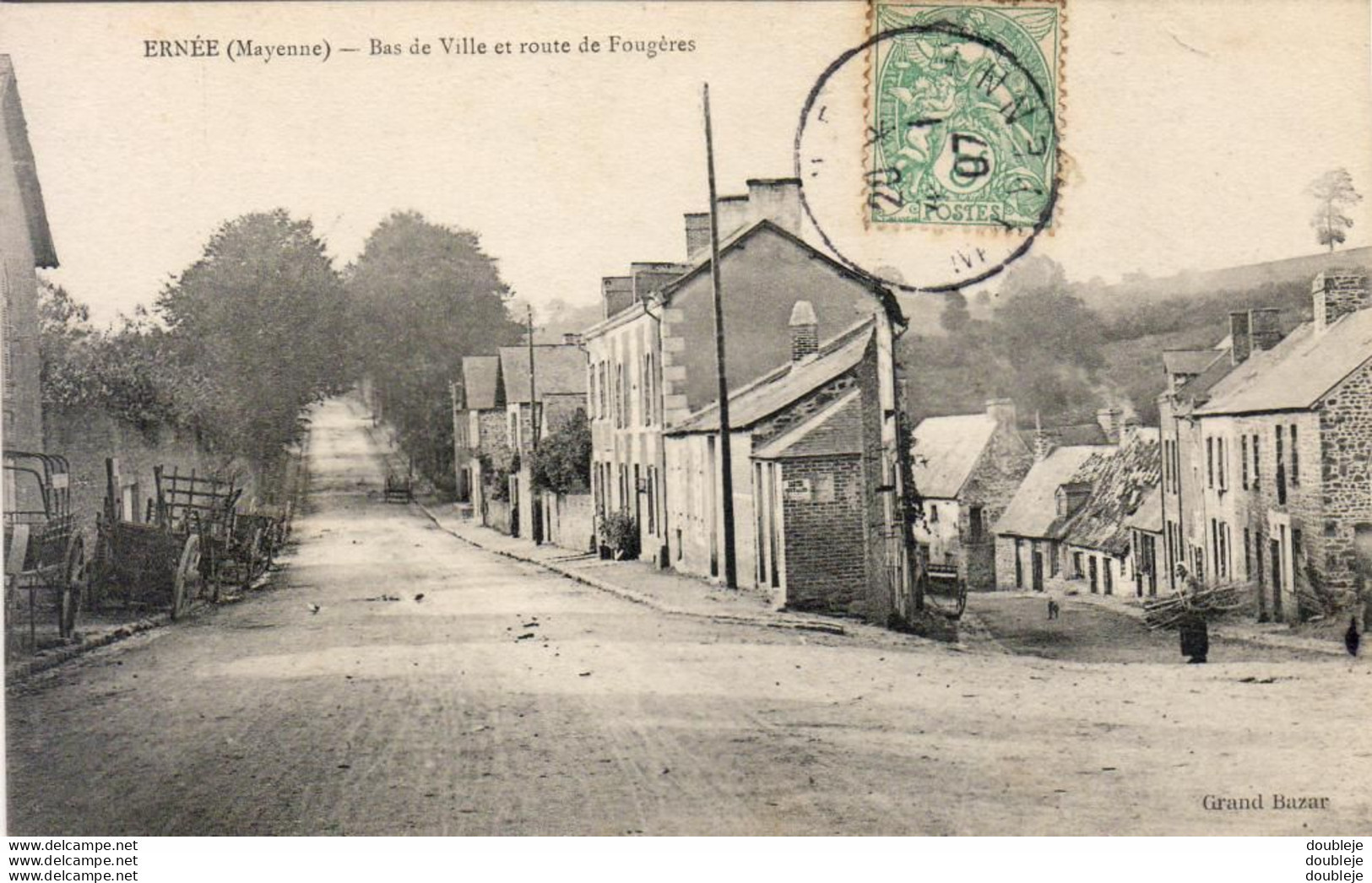 D53 ERNÉE Bas De Ville Et Route De Fougères - Ernee