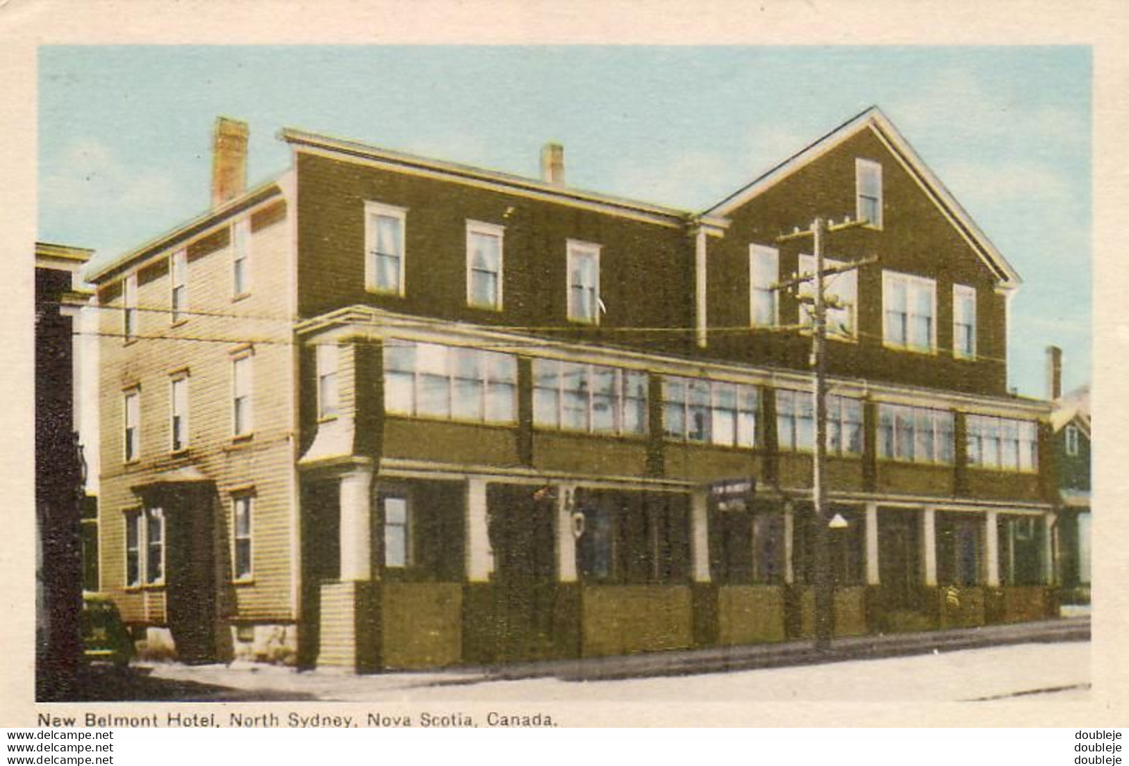 CANADA  New Belmont Hotel NORTH SYDNEY  Nova Scotia - Altri & Non Classificati