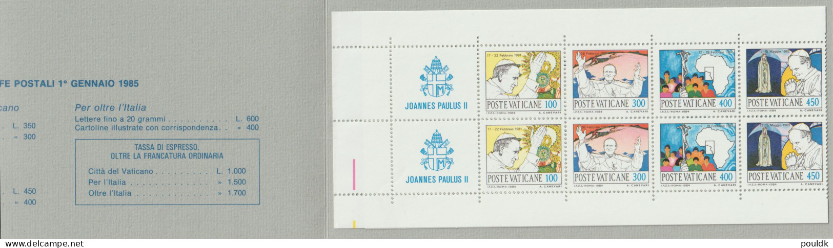 Vatican 1984 Booklet I Viaggi Del Papa Pope John Paul II MNH/**. Postal Weight 0,04 Kg. Please Read Sales Conditions - Booklets