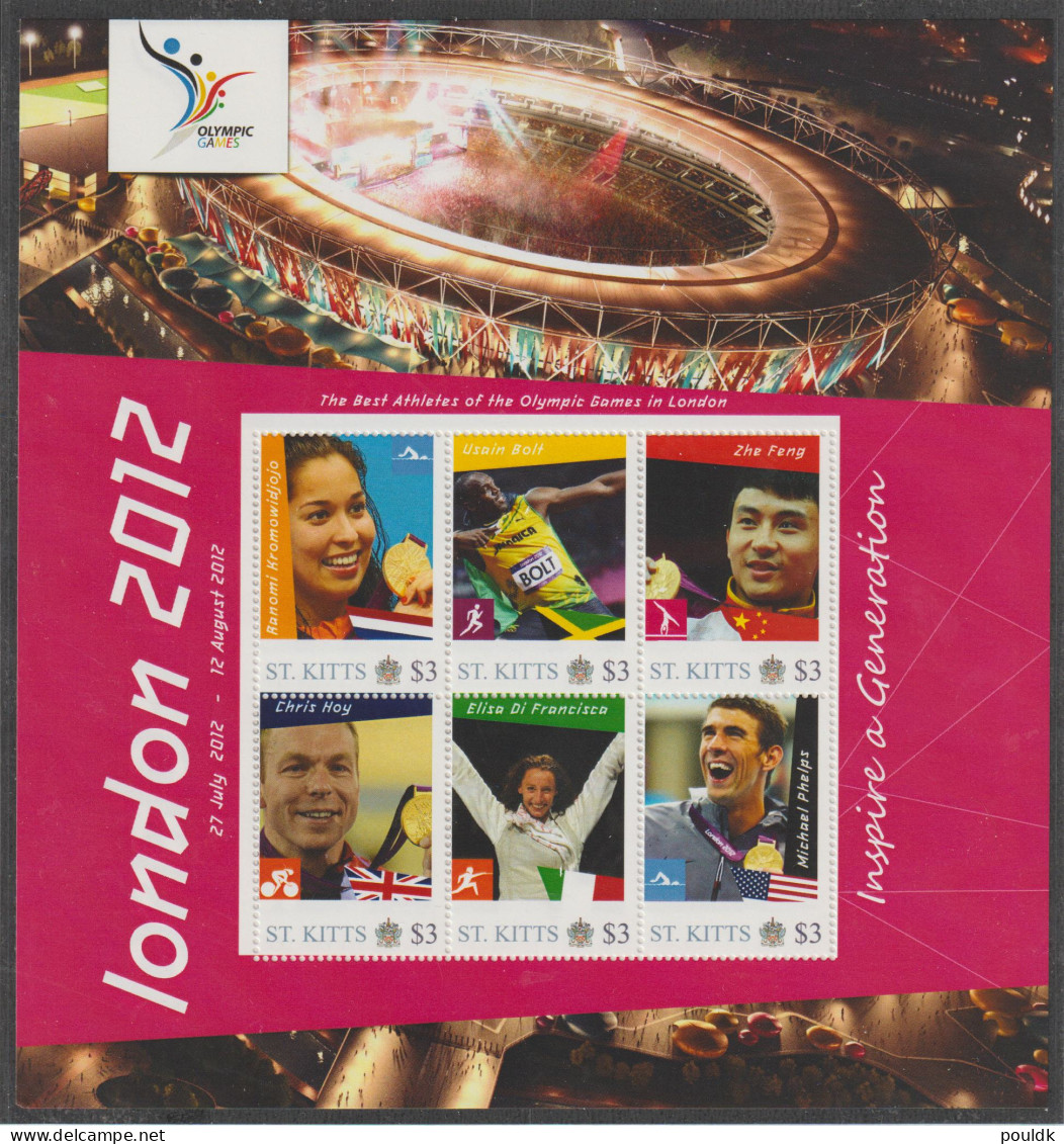 St.Kitts 2012 Olympic Games London Souvenir Sheet MNH/**. Postal Weight 0,09 Kg. Please Read Sales Conditions - Zomer 2012: Londen