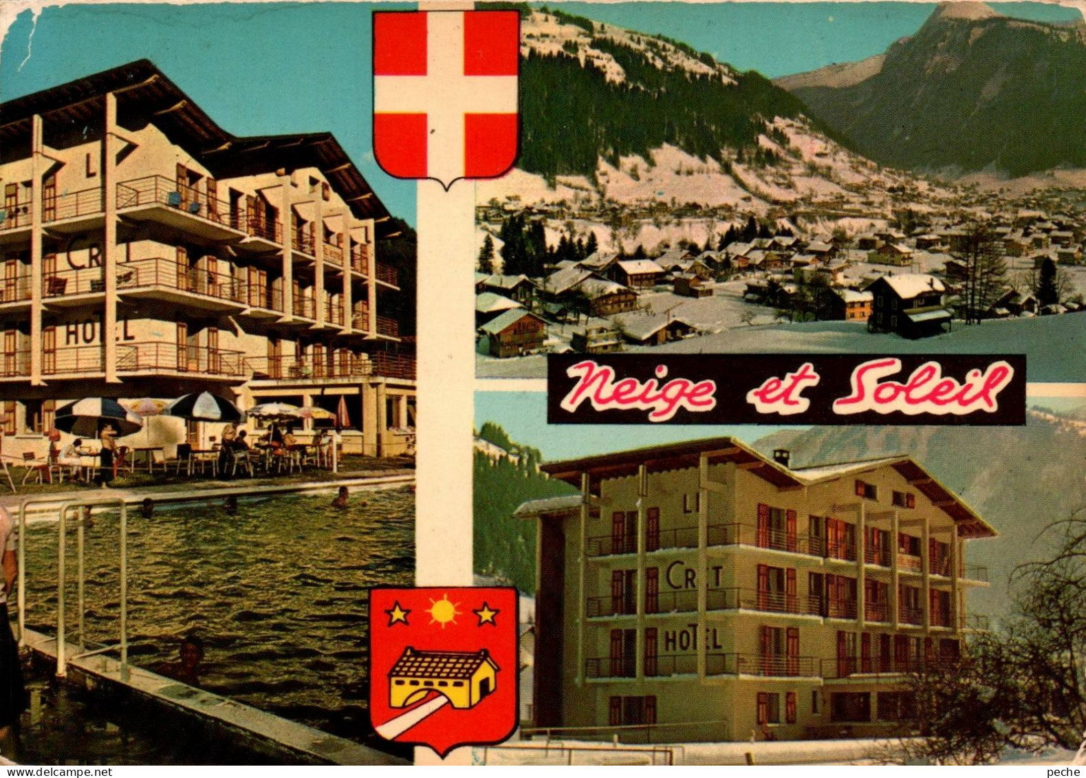 N°990 Z -cpsm Morzine -hôtel "le Cret" - Hoteles & Restaurantes