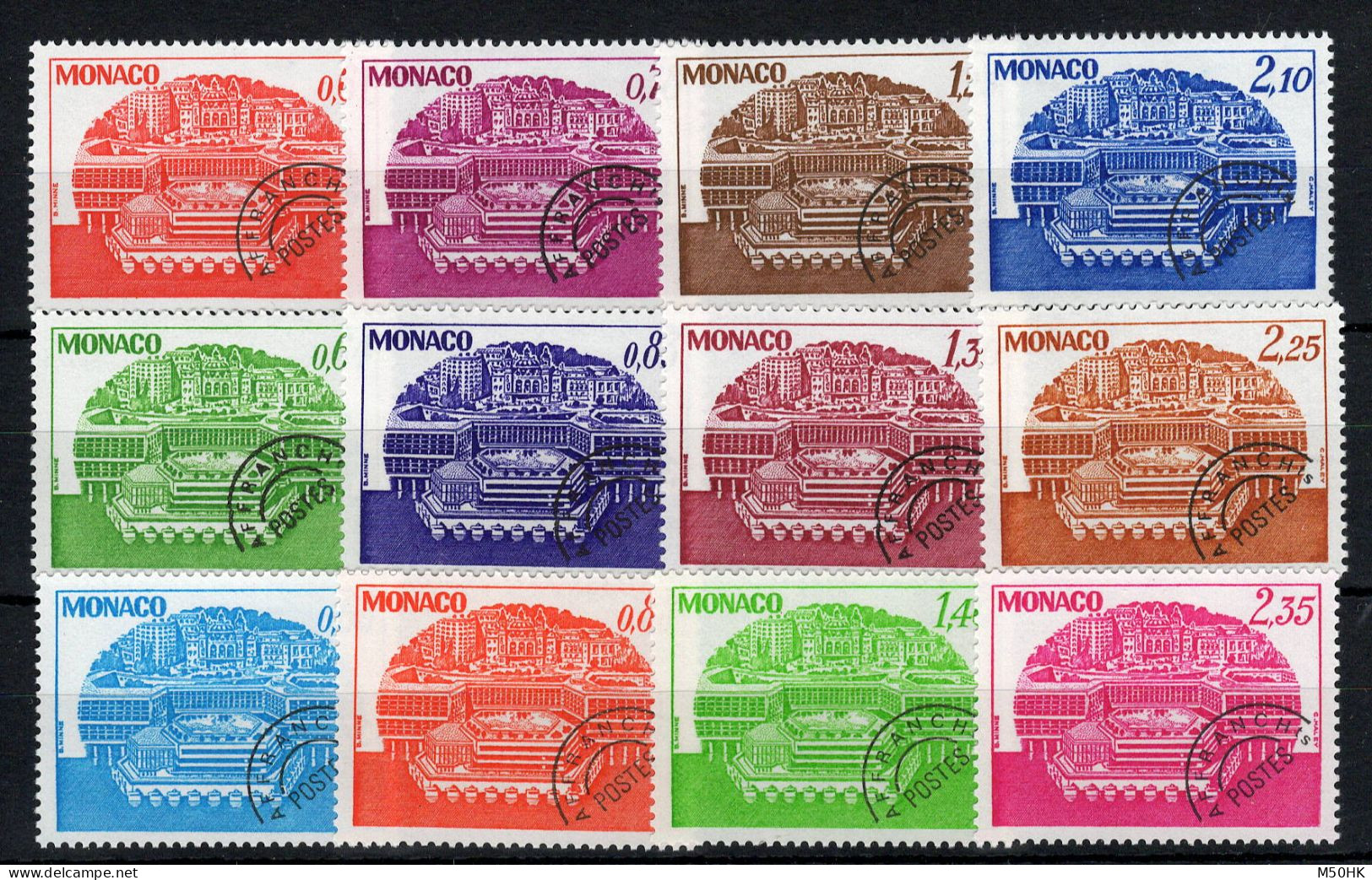 Monaco - Preo YV 54 à 65 N** MNH Luxe , 3 Series Completes Cote 12 Euros - Precancels