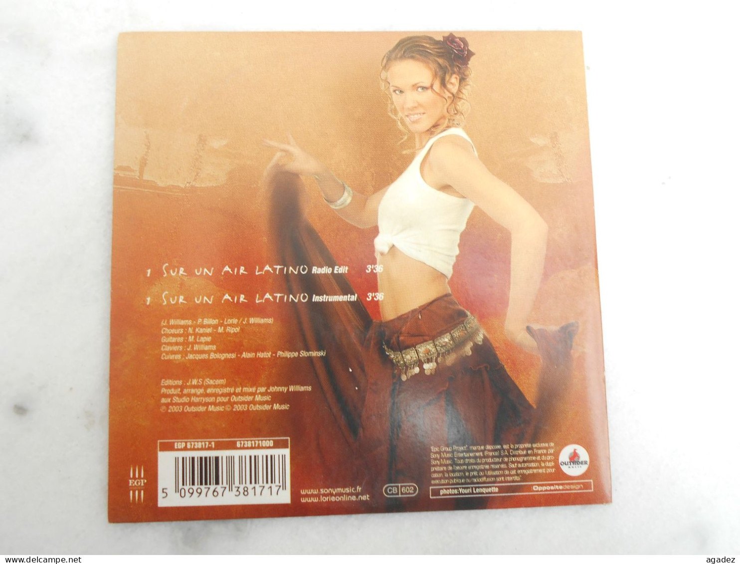 CD Single Lorie Sur Un Air Latino - Andere - Franstalig