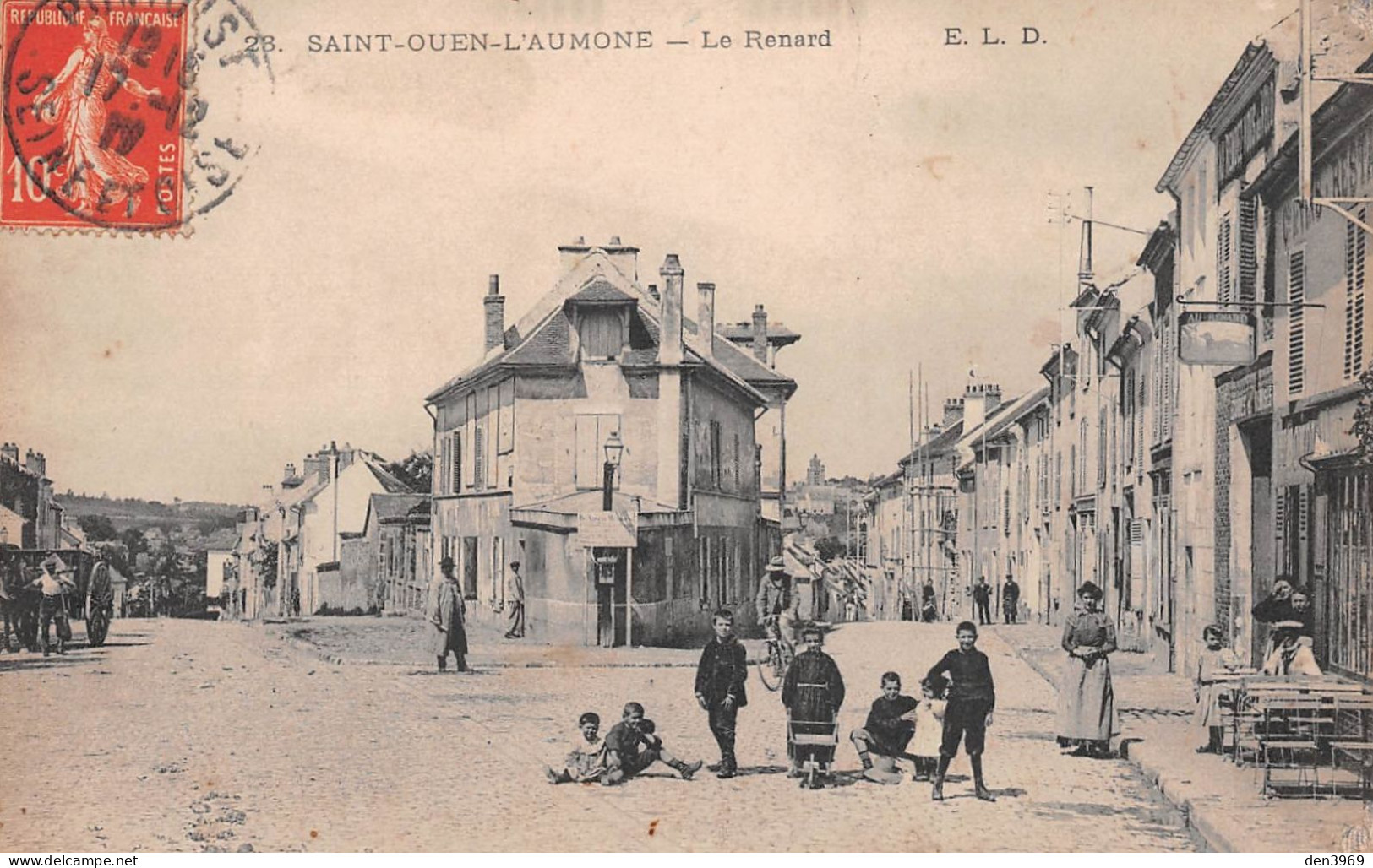 SAINT-OUEN-l'AUMONE (Val-d'Oise) - Le Renard - Voyagé 1911 (2 Scans) - Saint-Ouen-l'Aumône