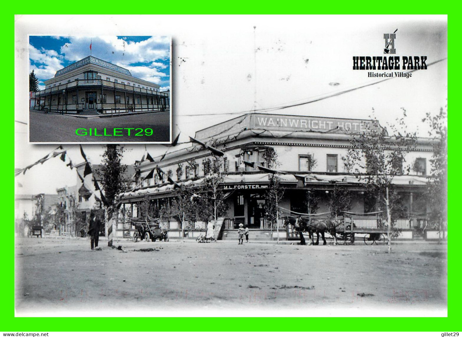 CALGARY, ALBERTA - HERITAGE PARK - WAINWRIGHT HOTEL, 1907 - TRAVEL ON 2003 - HIGH COUNTRY COLOUR - - Calgary