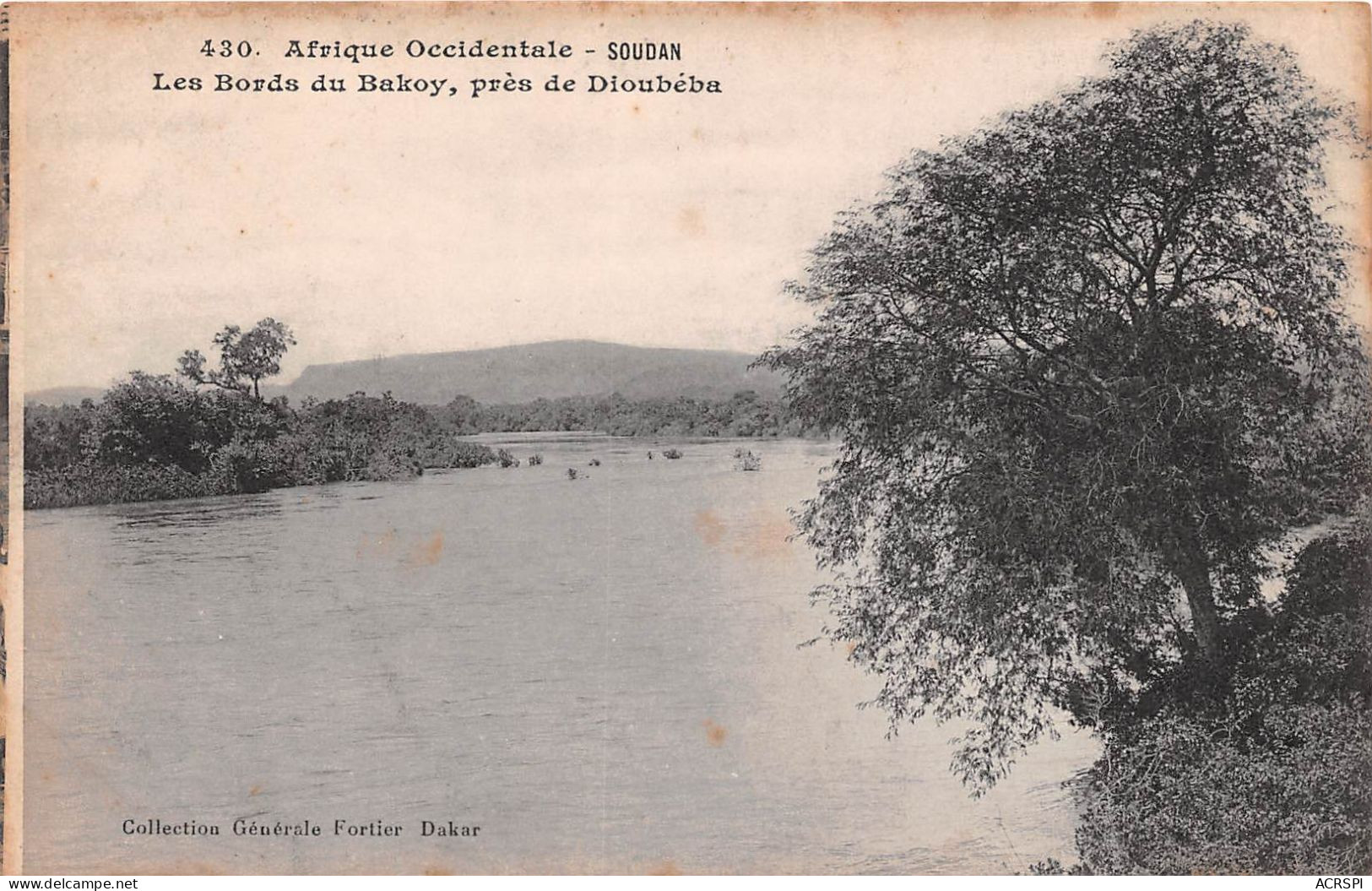 SOUDAN FRANCAIS Les Bords Du Bakoy Pres De Dioubeba 12(scan Recto-verso) MA221 - Mali