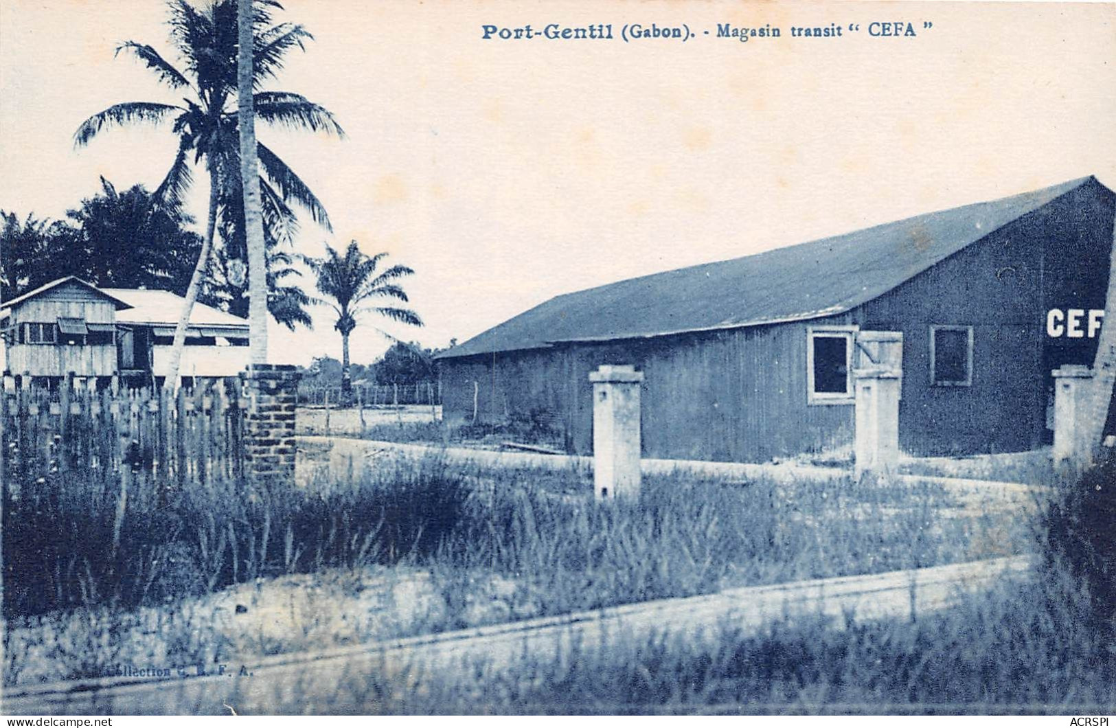 GABON PORT GENTIL Magasin Transit CEFA 18(scan Recto-verso) MA221 - Gabun