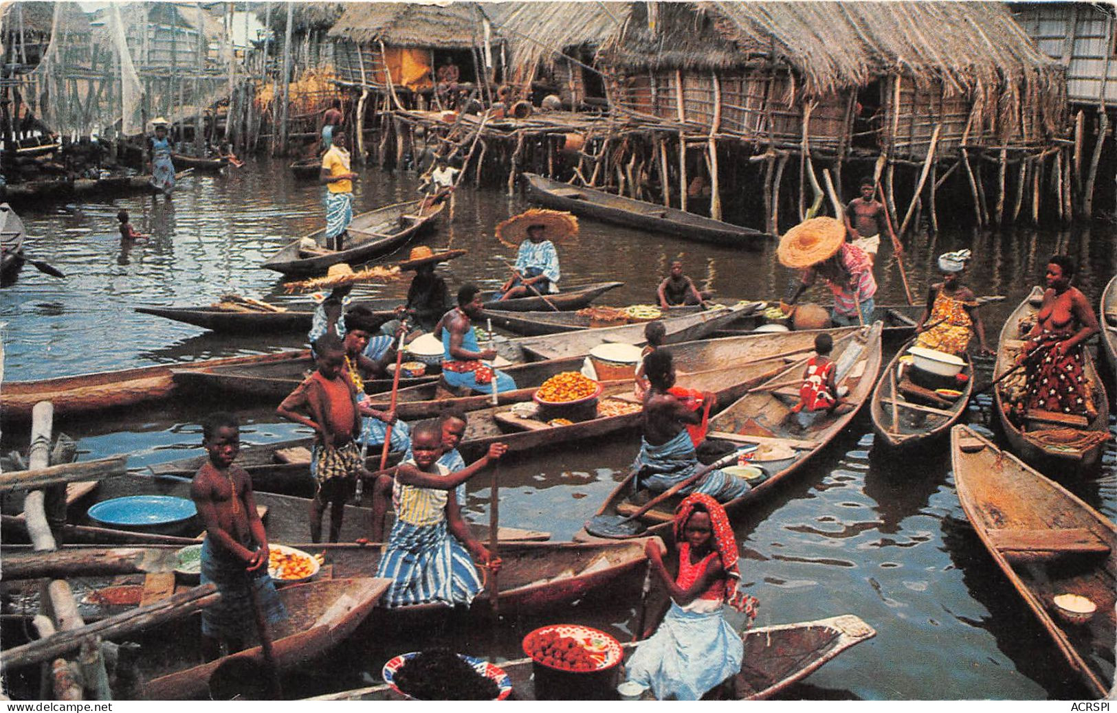 BENIN DAHOMEY Village Lacustre De GANVIE 40(scan Recto-verso) MA213 - Benin