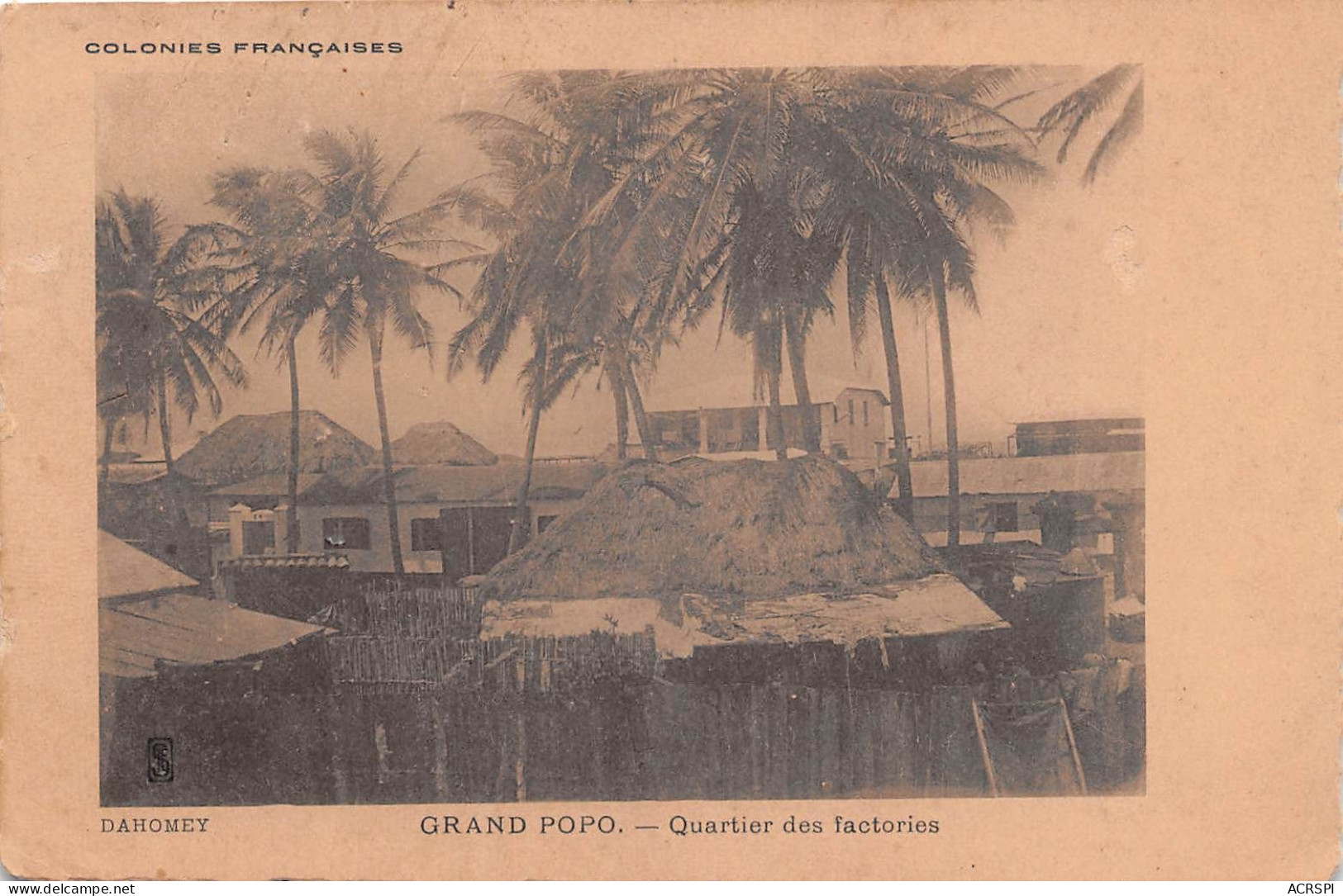 BENIN DAHOMEY Grand POPO Quartier Des Factories 21(scan Recto-verso) MA213 - Benín