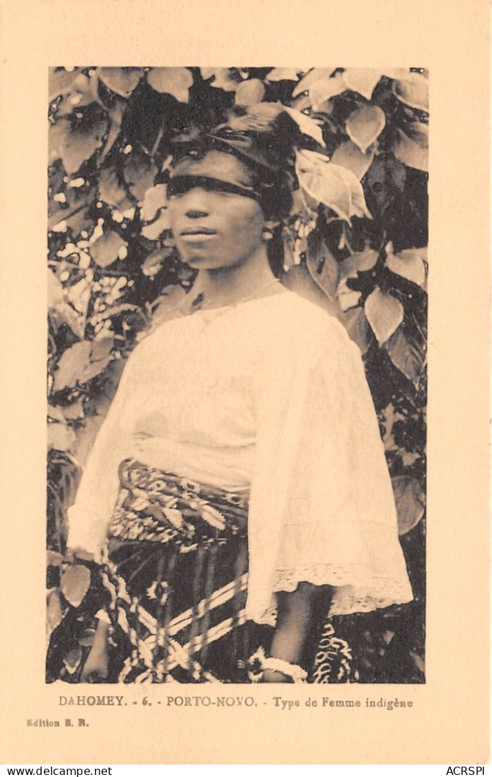 BENIN DAHOMEY PORTO NOVO Type De Femme Indigene 2(scan Recto-verso) MA213 - Benín