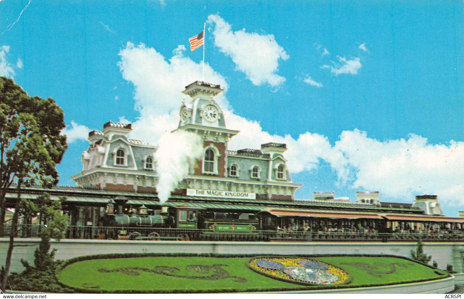 WALT DISNEY  DISNEYLAND Californie Anaheim Voyage En Train Gare Station Usa 41 (scan Recto Verso)MA212BIS - Autres & Non Classés