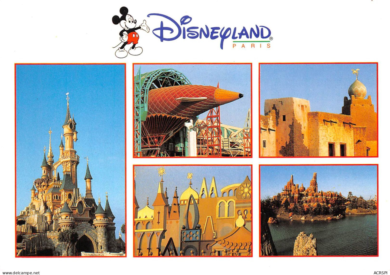 WALT DISNEY  Disneyland  Paris Marne La Vallée  Multivue 15 (scan Recto Verso)MA212BIS - Altri & Non Classificati