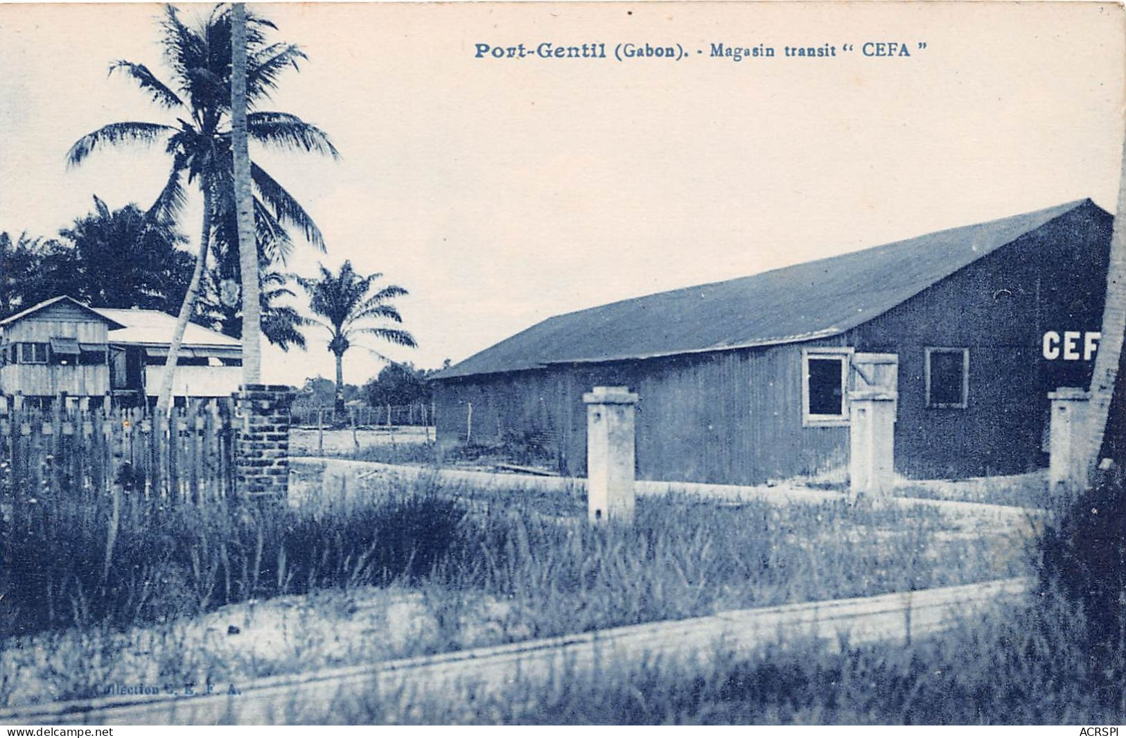 Republique Du GABON PORT GENTIL Magasin Transit CEFA 4(scan Recto-verso) MA211 - Gabon