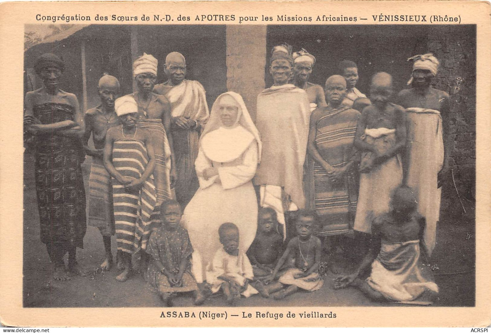 NIGER ASSABA Le Refuge De Vieillards Congregation Des Soeurs De N D Des Apotres 6(scan Recto-verso) MA209 - Niger