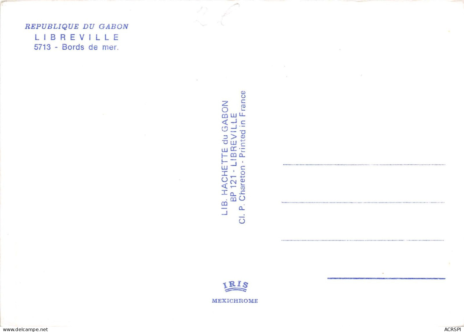 GABON LIBREVILLE Bords De Mer 12(scan Recto-verso) MA203 - Gabon
