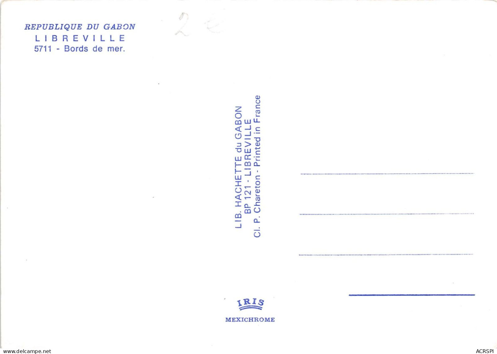 GABON LIBREVILLE Bords De Mer 11(scan Recto-verso) MA203 - Gabun