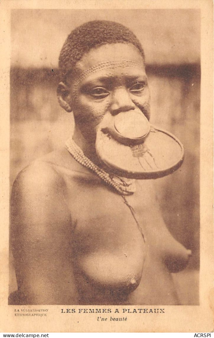  TCHAD AEF Les Femmes A Plateau Une Beaute La Vulgarisation Ethnographique 20(scan Recto-verso) MA201 - Chad