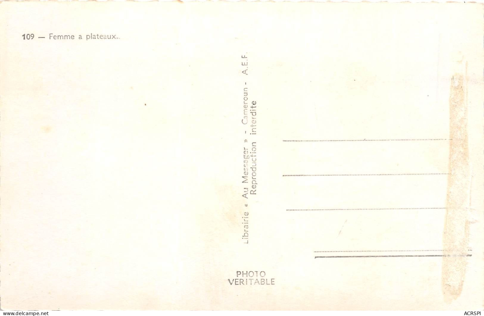  AEF TCHAD Femmes A Plateaux 44(scan Recto-verso) MA200 - Tschad