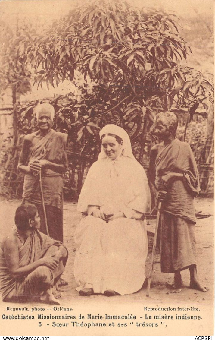 INDES Missionnaires De Marie Immaculee La Misere Indienne Soeur Theophane Et Ses Tresors 28(scan Recto-verso) MA243 - Indien