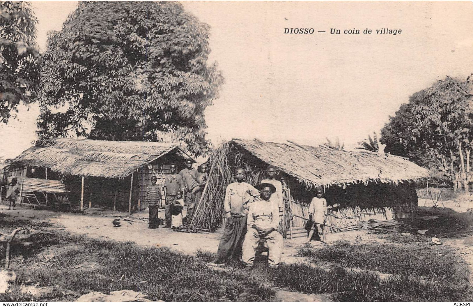 CONGO LOANGO DIOSSO  Un Coin De Village 29(scan Recto-verso) MA241 - Brazzaville