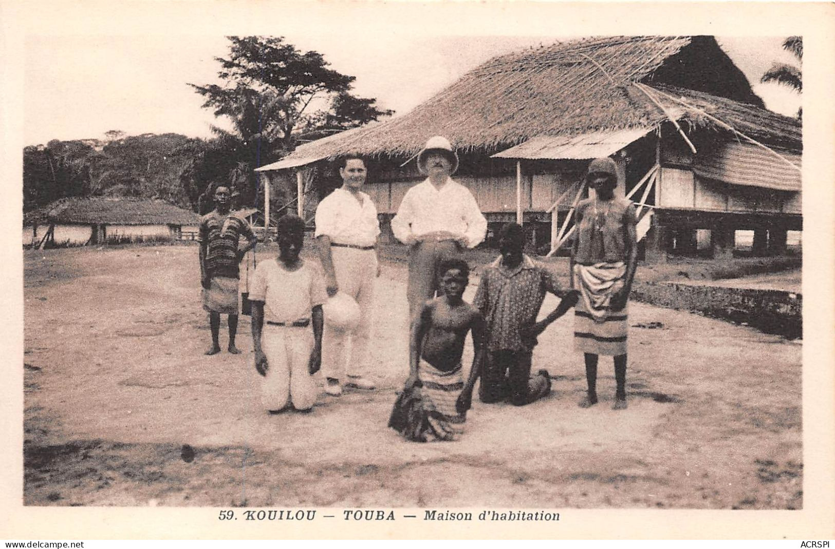 CONGO LOANGO KOUILOU TOUBA Maison D Habitation 32(scan Recto-verso) MA241 - Brazzaville