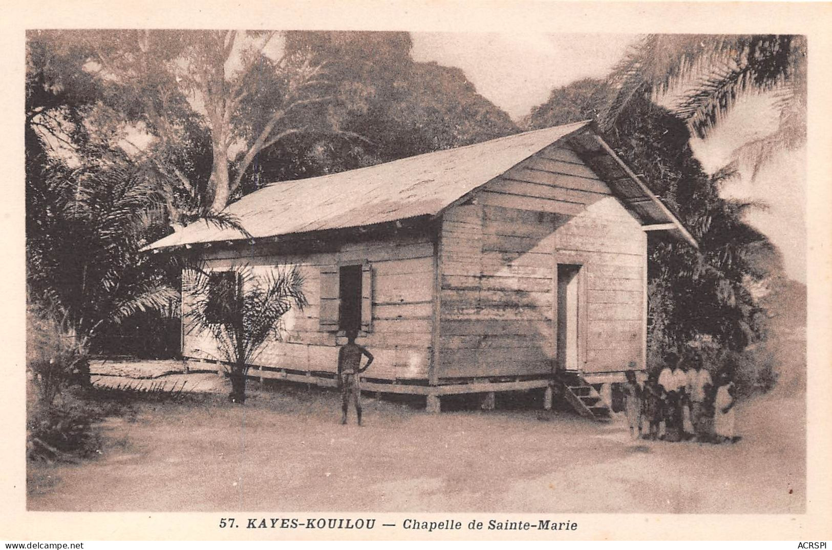 CONGO LOANGO KAYES KOUILOU Chapelle De Sainte Marie 31(scan Recto-verso) MA241 - Brazzaville