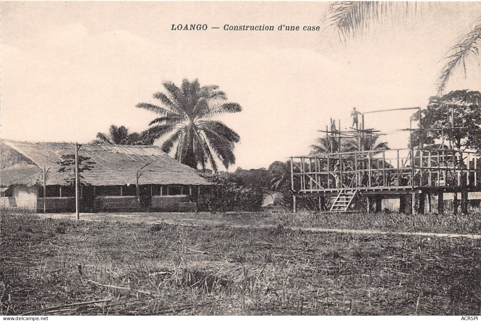 CONGO LOANGO Construction D Une Case 19(scan Recto-verso) MA241 - Brazzaville