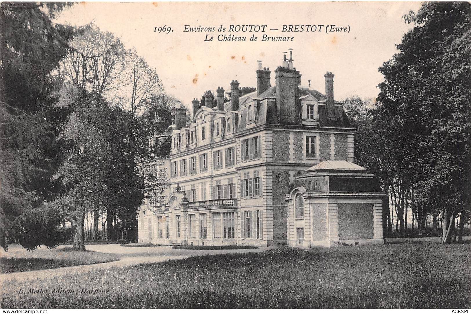 Environs De ROUTOT BRESTOT Le Chateau De Brumare 23(scan Recto-verso) MA238 - Routot