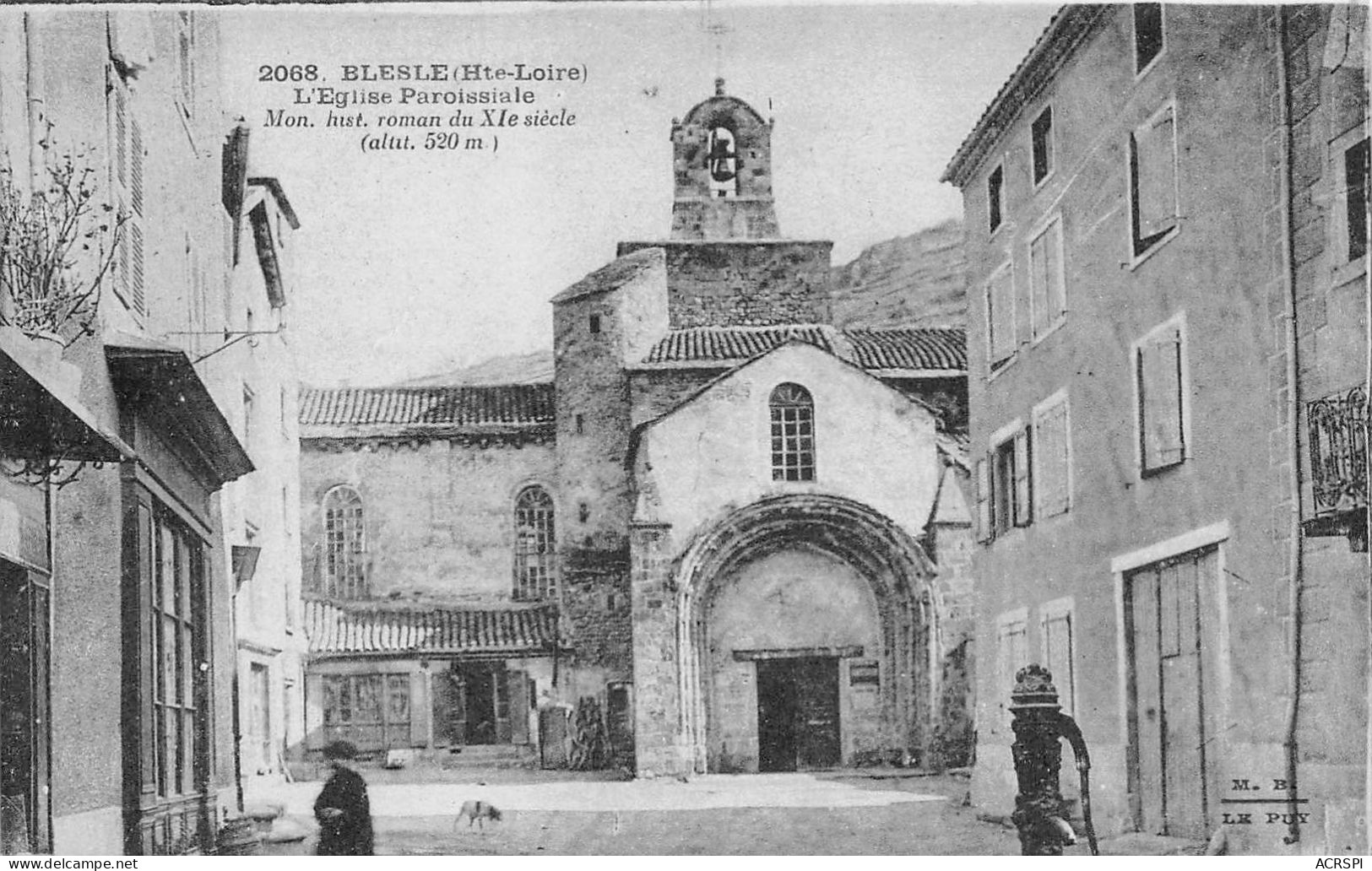 BLESLE L EGLISE Paroissiale 10(scan Recto-verso) MA236 - Blesle