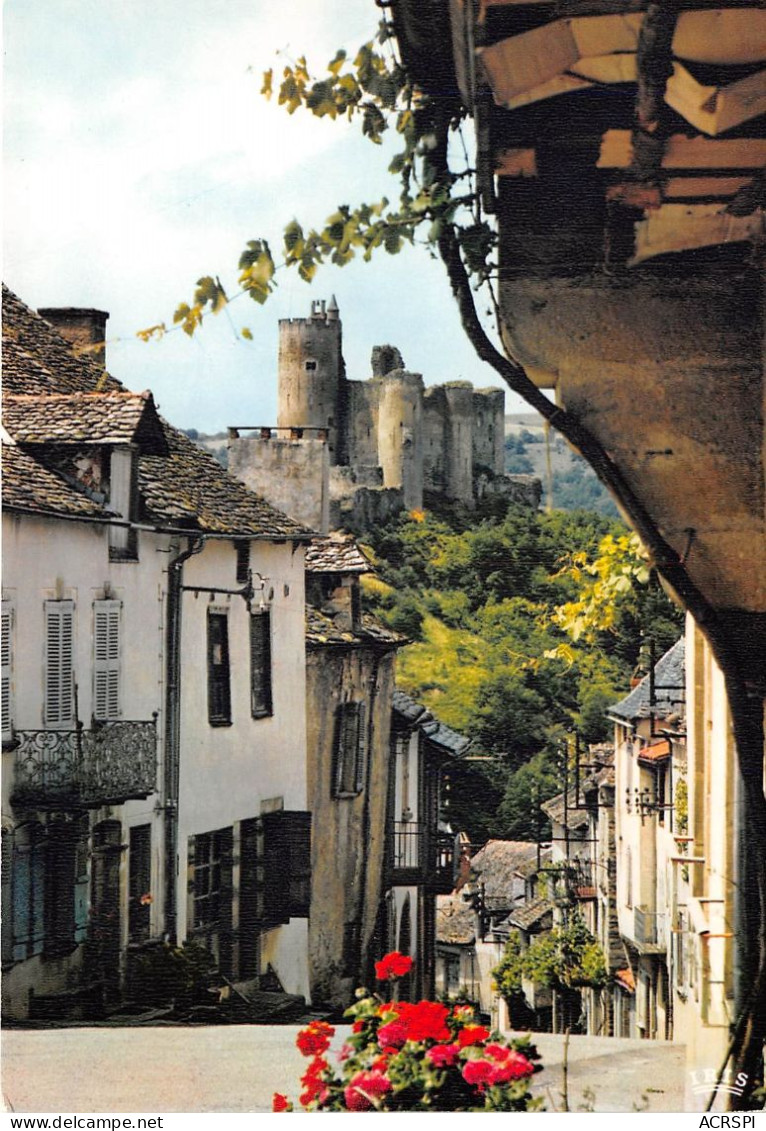 NAJAC La Rue Du Bariou Et Le Chateau XIIIe Siecle Le Donjon Tour Circulaire 5(scan Recto-verso) MA269 - Najac