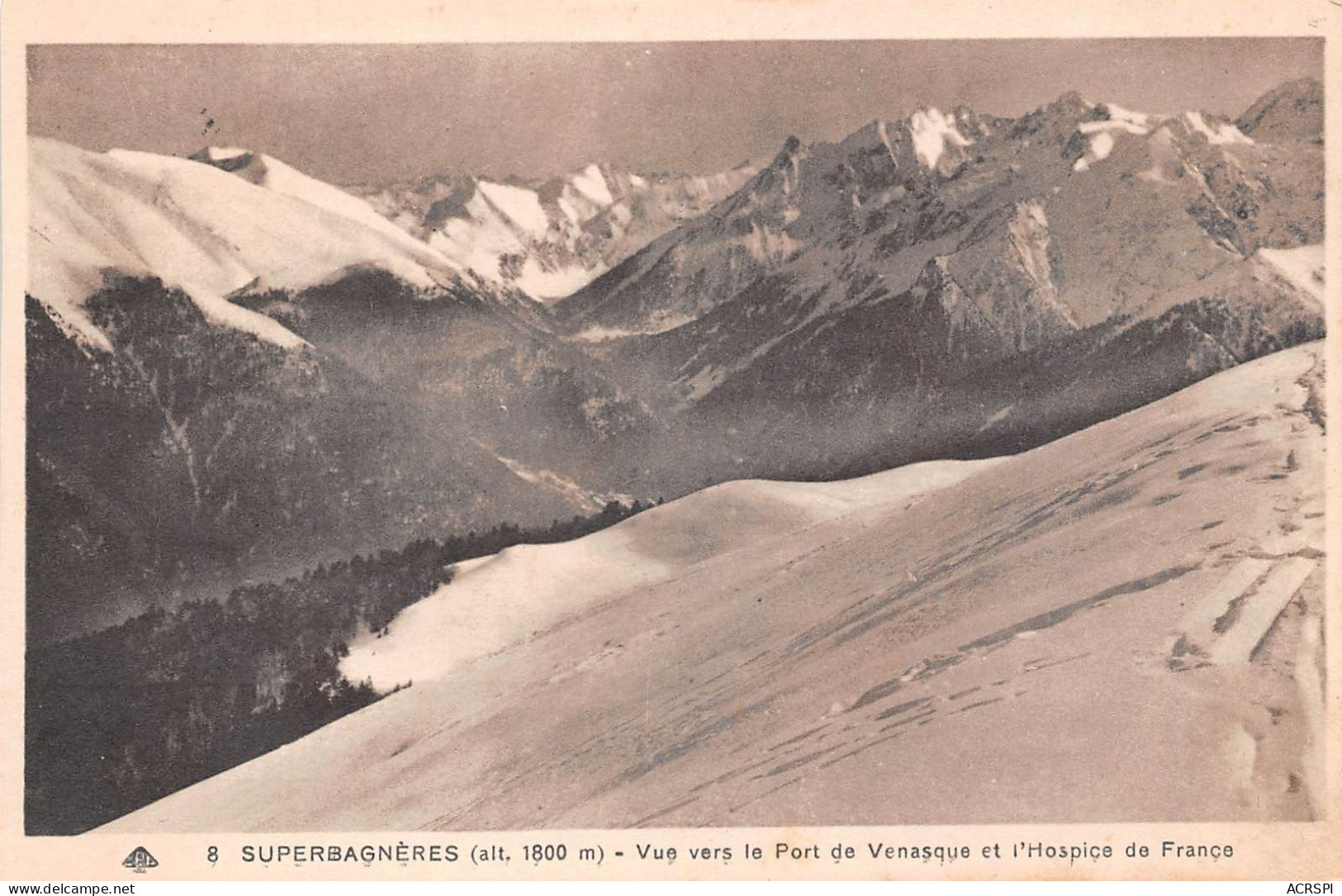 SUPERBAGNERES Vue Vers Le Port De Venasque Et L Hospice De France 16(scan Recto-verso)MA266 - Superbagneres