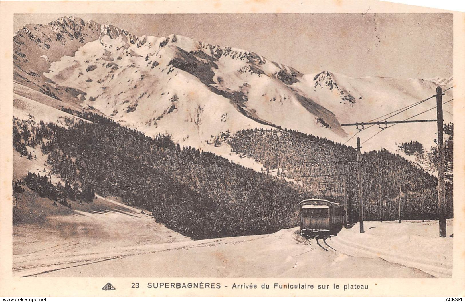 SUPERBAGNERES Arrivee Du Funiculaire Sur Le Plateau 2(scan Recto-verso) MA266 - Superbagneres