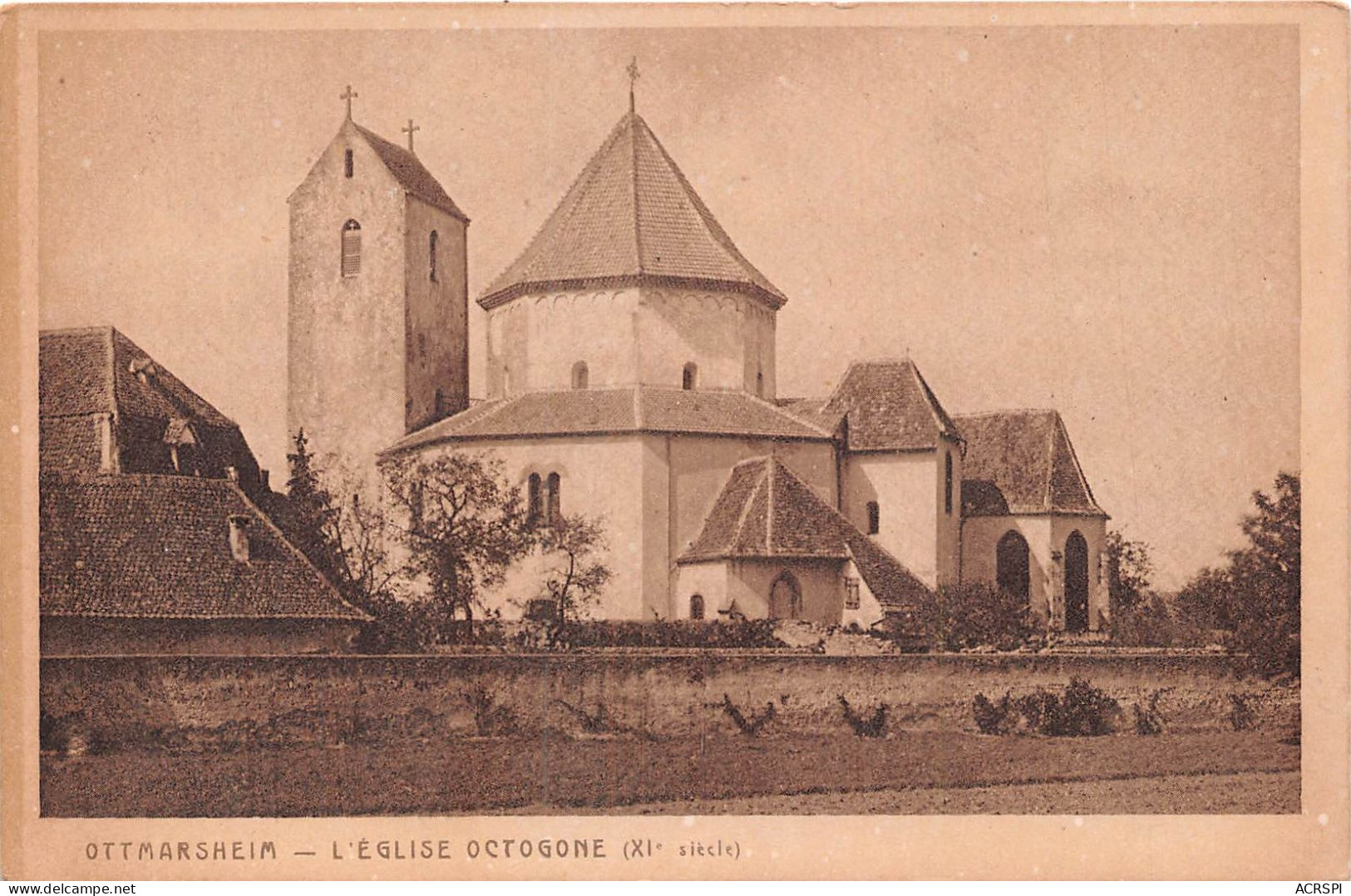 OTTMARSHEIM L Eglise Octogone XIe Siecle 8(scan Recto-verso) MA276 - Ottmarsheim