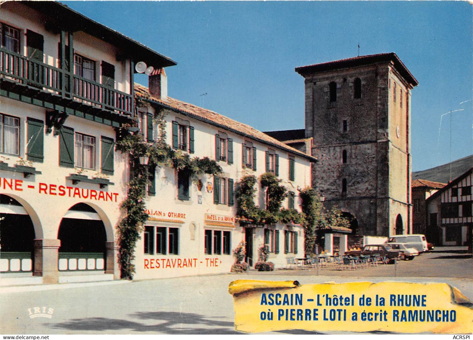 ASCAIN L Hotel De La Rhune Et L Eglise 21(scan Recto-verso) MA295 - Ascain
