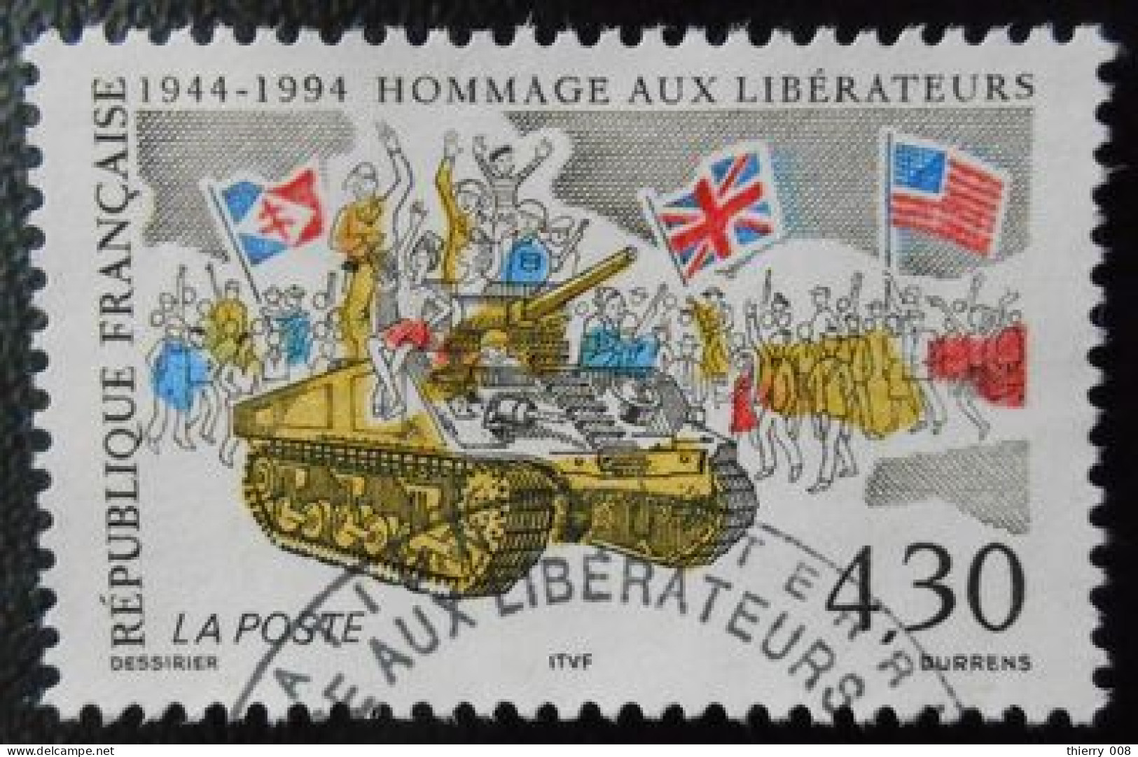 2888 France 1994 Oblitéré Hommage Aux Libérateurs - Oblitérés