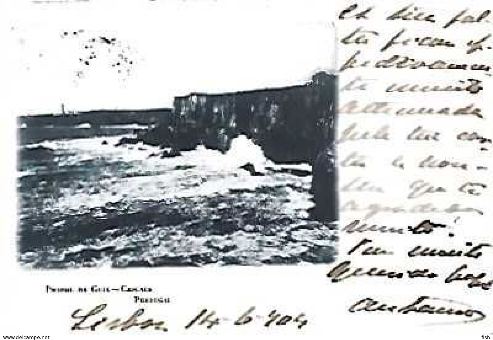 Portugal & Marcofilia, Cascaes, Pharol Da Guia, Lisboa A Porto 1904 (34828) - Lettres & Documents