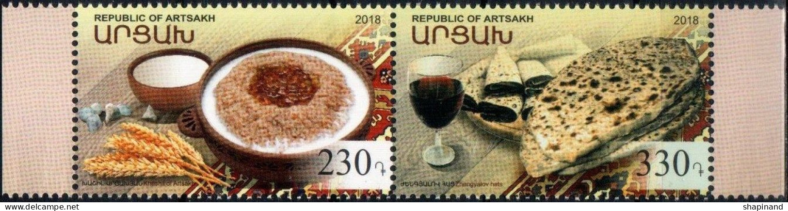 Artsakh 2018 "National Cuisine" 2v Zd Quality:100% - Armenia