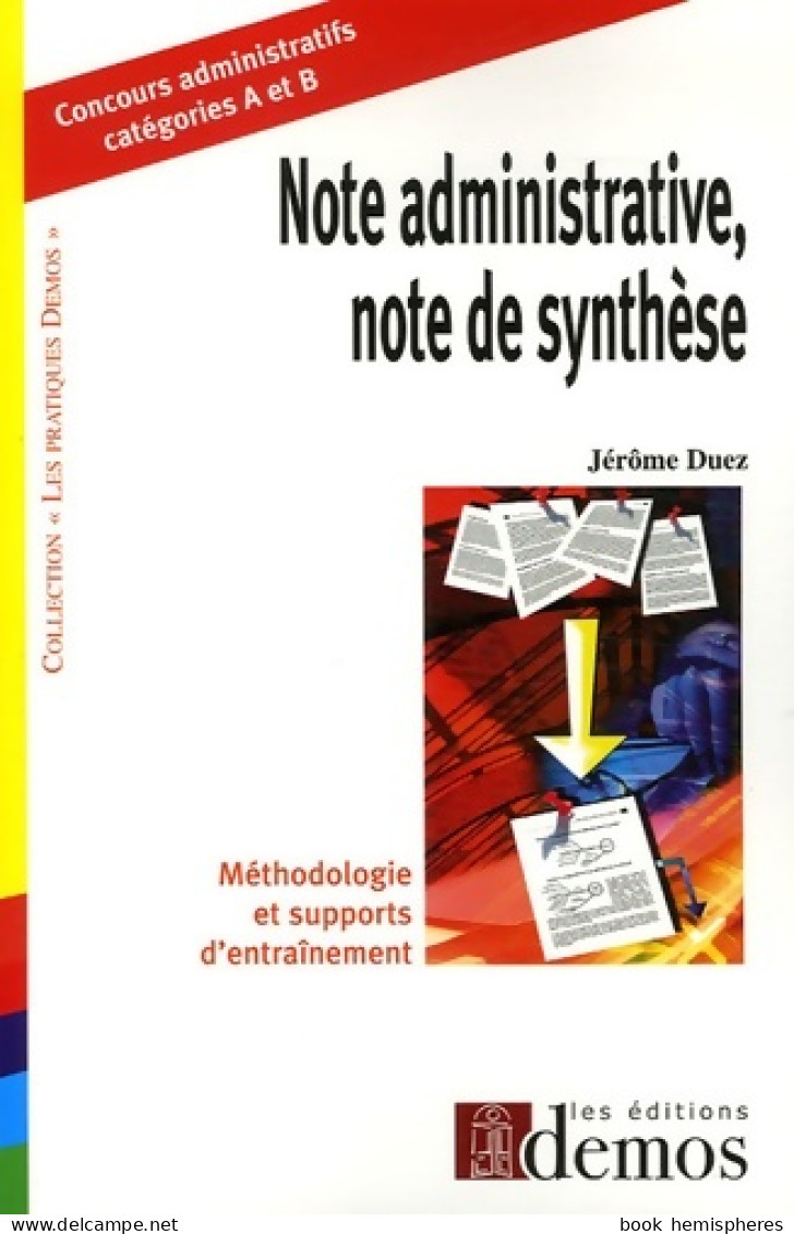 Note Administrative Note De Synthèse (2006) De Jérôme Duez - 18+ Years Old