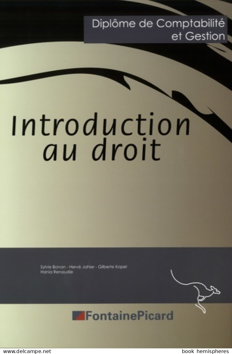 Introduction Au Droit DCG (2016) De Sylvie Bonan - Contabilità/Gestione